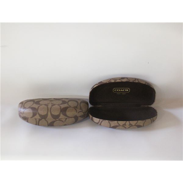 2 COACH MONOGRAM GLASSES CASES TOGETHER-ESTATE