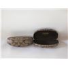 Image 1 : 2 COACH MONOGRAM GLASSES CASES TOGETHER-ESTATE