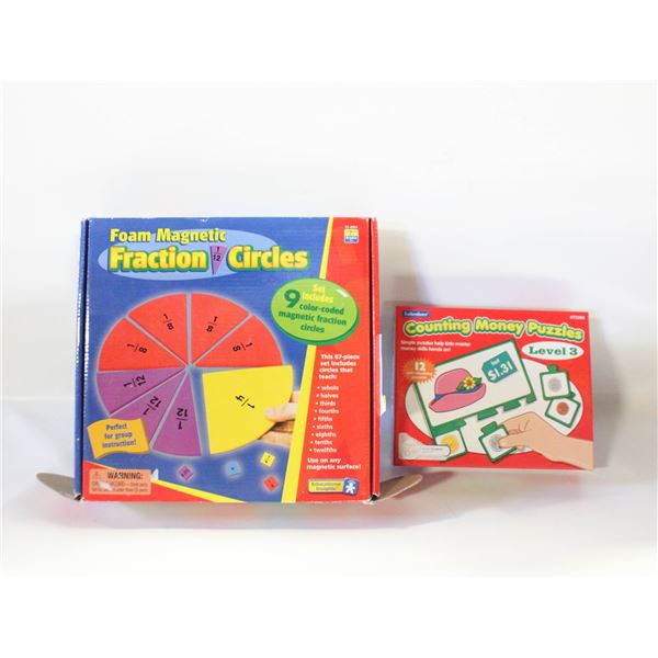COUNTING MONEY/FRACTION CIRCLES
