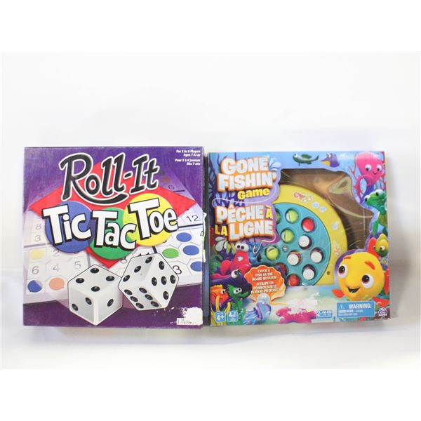 GONE FISHING/ROLL IT TIC TAC TOE