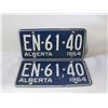 Image 1 : 1964 PAIRED ALBERTA MATCHING LICENSE