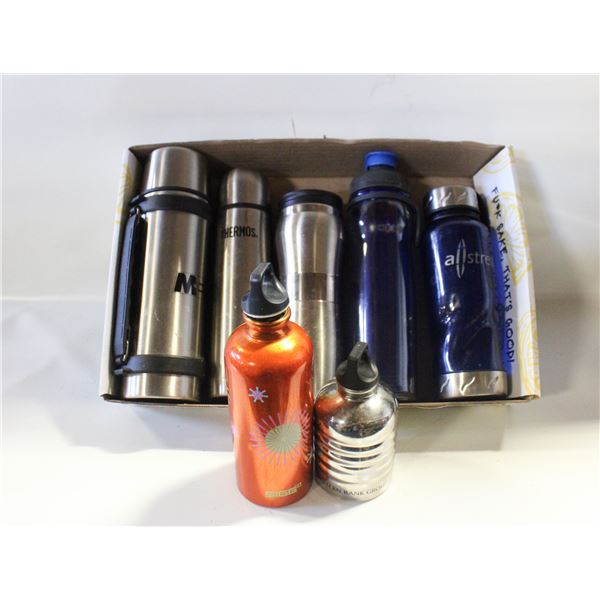 THERMOS & WATER BOTTLES LOT