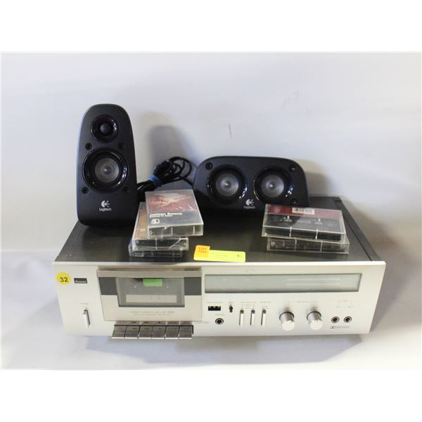 VINTAGE WORKING SANSUI CASSETTE RECORDER/PLAYER