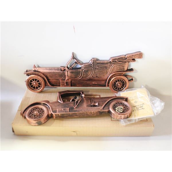VINTAGE COPPER CRAFT "ANTIQUE AUTOS" WALL HANGIN