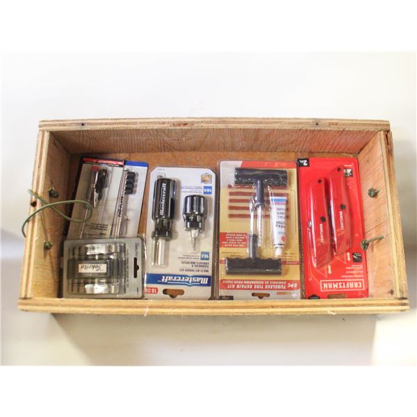 6 SEALED TOOLS/HARDWARE PACKS ALL DIFFERENT