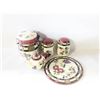 Image 1 : ONEIDA STRAWBERRY PLAID CANISTER,