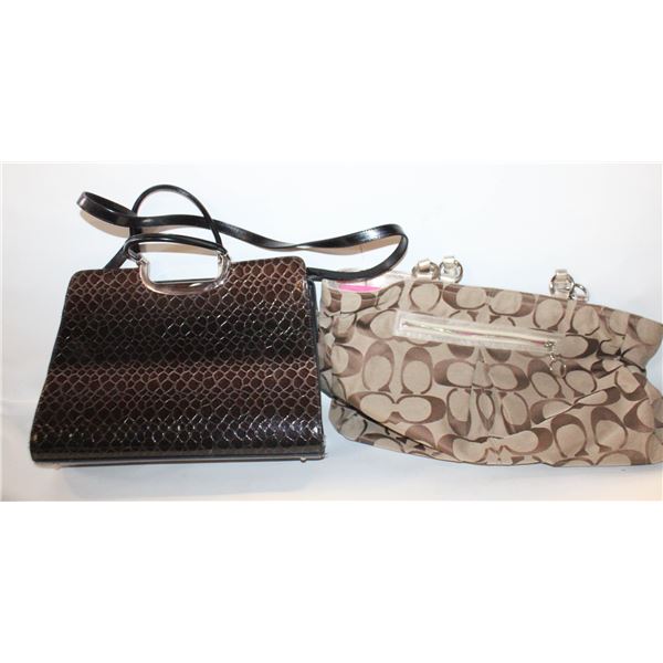 NEW BROWN PURSE+ NEW COACH PURSE