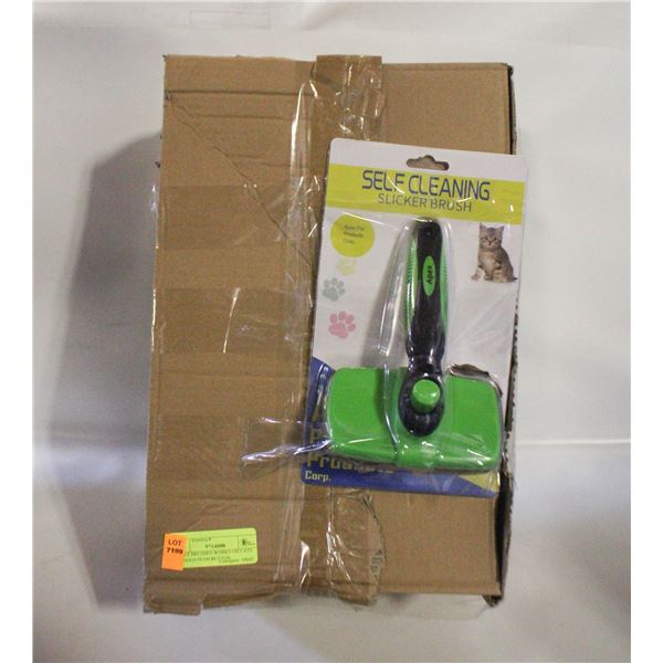 10 PET BRUSHES WORKS ON CATS OR DOGS PUSH BUTTON