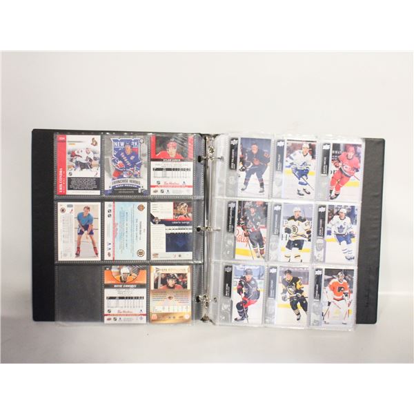 BINDER OF OVER 100 NHL  CARDS