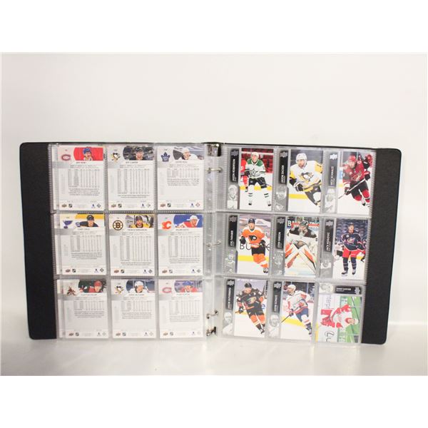 BINDER OF OVER 100 NHL CARDS