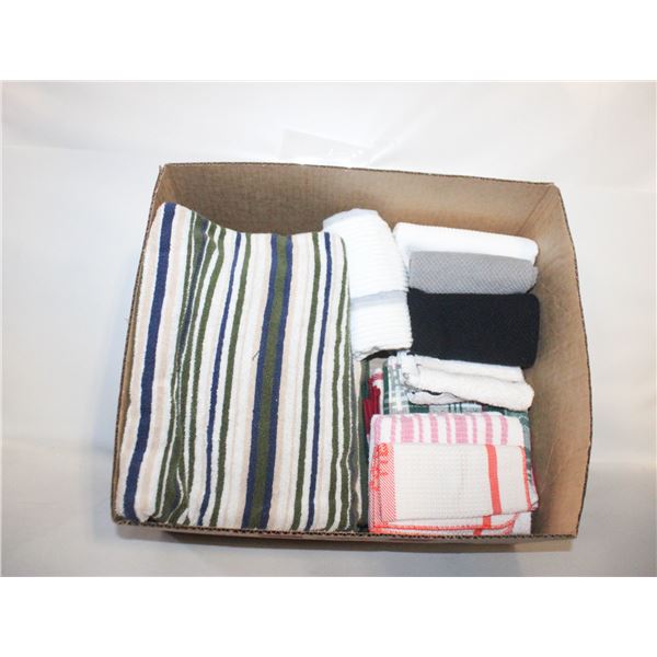 TOWELS BOX LOT ASSORTED