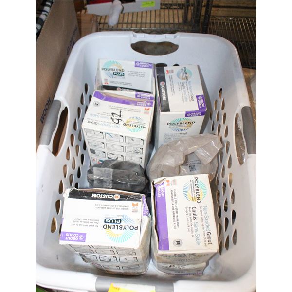 BASKET FULL OF MISC GROUT