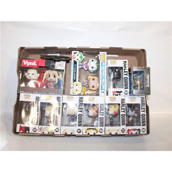 10 HARLEY QUINN FUNKO POP FIGURES