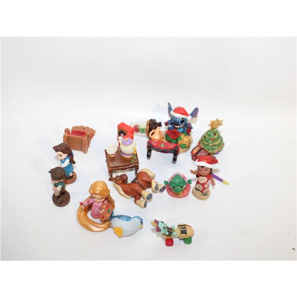 DISNEY CHRISTMAS THEME FIGURINES LOT
