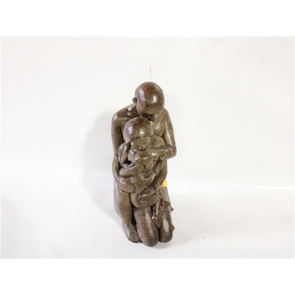 CONCRETE GARDEN STATUE. FAMILY