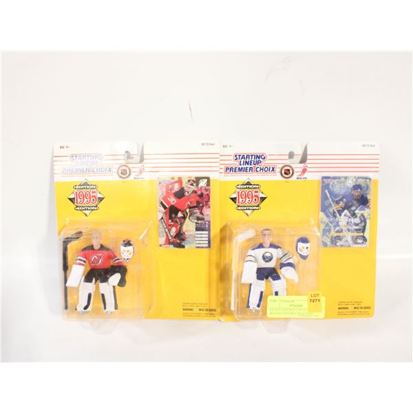 ESTATE VINTAGE 2 SEALED HOCKEY FIGURES TOGETHER