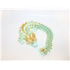 Image 1 : CUSTOM MADE 3D PRINTED DRAGON TEAL/GOLD 14" LONG