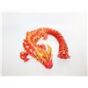 Image 1 : CUSTOM MADE 3D PRINTED DRAGON RED/GOLD 14" LONG