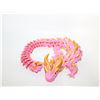 Image 1 : CUSTOM MADE 3D PRINTED DRAGON PINK/GOLD L-14"