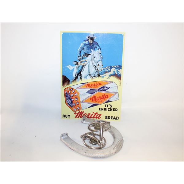 METAL LONE RANGER WALL SIGN WITH LARGE