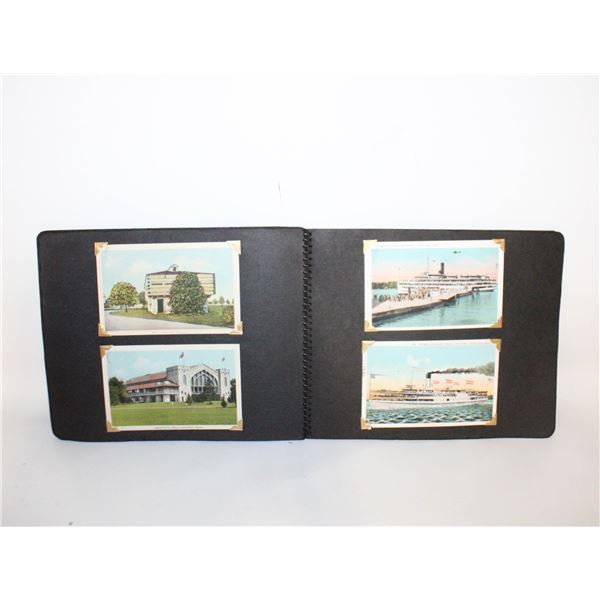 ANTIQUE POSTCARD IN ANTIQUE PHOTO ALBUM-ESTATE