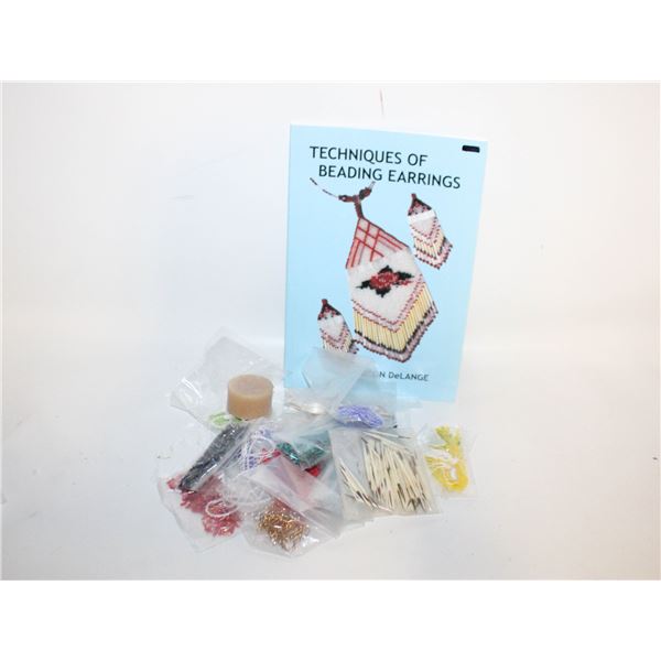 MAKING BEADED EARRINGS BOOK WITH SUPPLIES