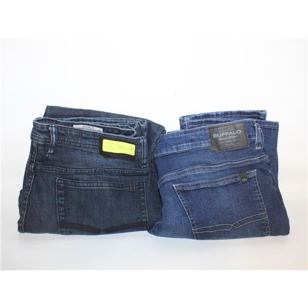2 PAIRS MENS BUFFALO JEANS 34X30