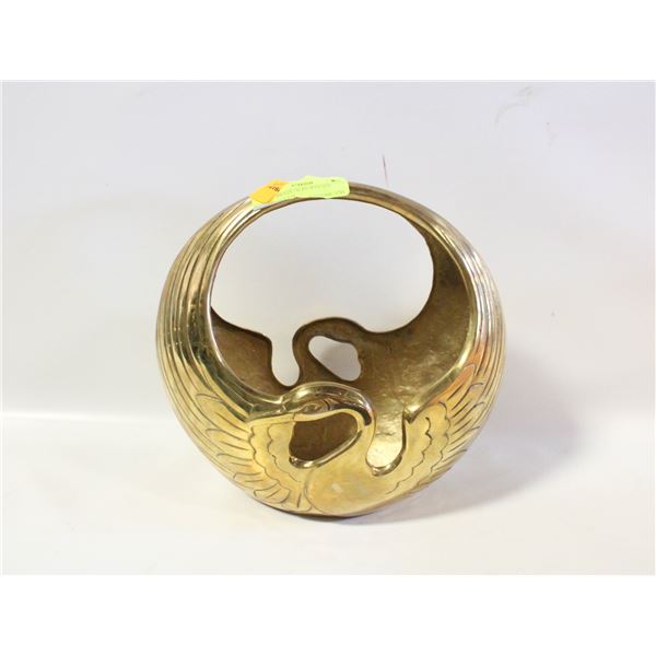 SOLID BRASS SWAN WINGED BOWL-ESTATE