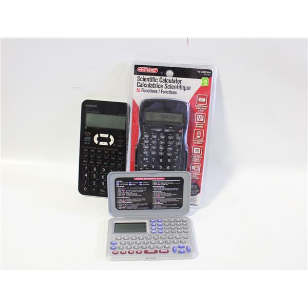 LOT OF ASSORTED CALCULATORS