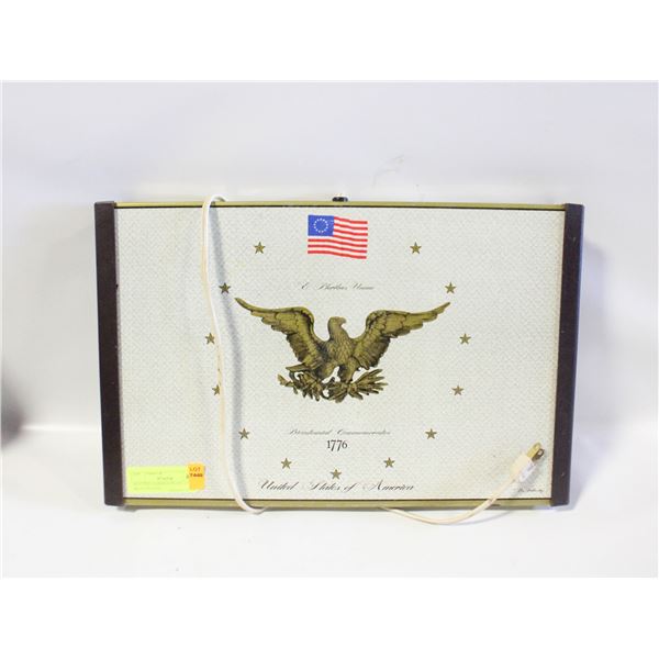 HEATING WARMING PLATE, 1776 BICENTENNIAL