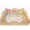 Image 1 : TRAY OF 8 COLORED DESERT GLASSES