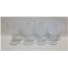Image 1 : 4 GODINGER HOBNAIL GLASS GOBLETS