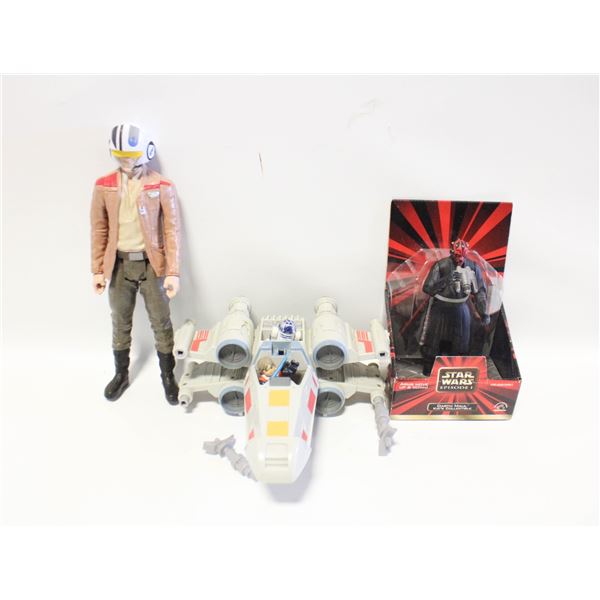 3 STAR WARS ITEMS INCLUDING 11”