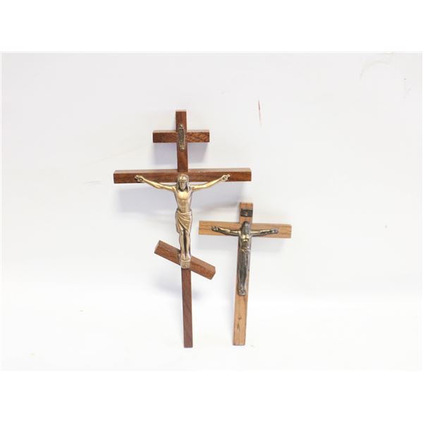 VINTAGE CHRIST ON THE CROSS HANGING 10"