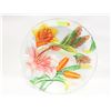 Image 1 : HUMMINGBIRD COLOURFUL VIRD BATH DISH GLASS D-18"