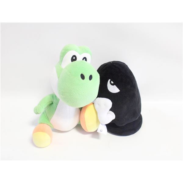 2 NINTENDO SUPER MARIO PLUISHIES