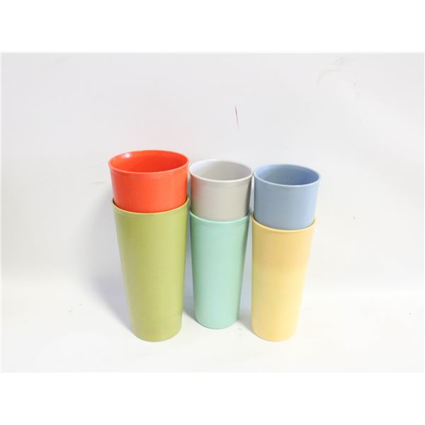 6 TUPPERWARE TUMBLERS