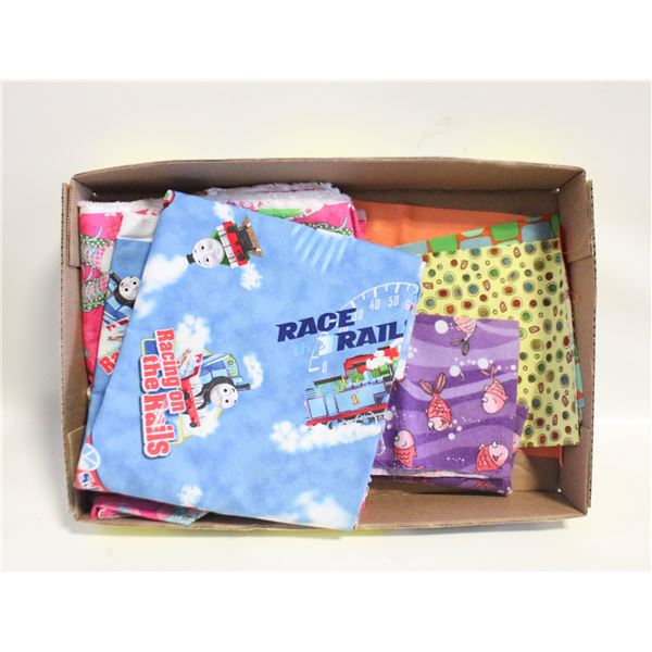 FLAT OF UNUSED QUILTING FABRIC PCS FOR