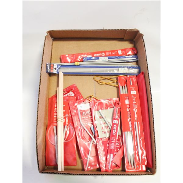 KNITTING/NEEDLEWORK NEEDLES- ASSORTED