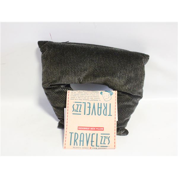 TRAVEL ZZ'S BUCKWHEAT NECK PILLOW IN BOX