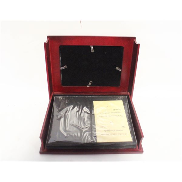 BOMBAY CO. WOOD ALBUM STYLE PHOTO BOX