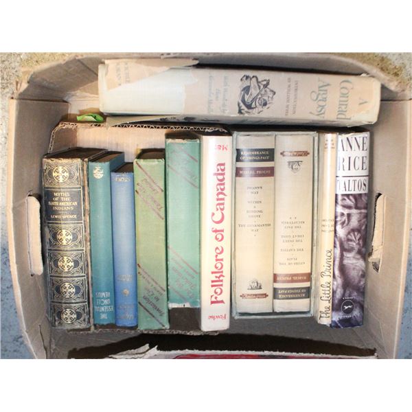 BOX OF ASSORTED OLD BOOKS
