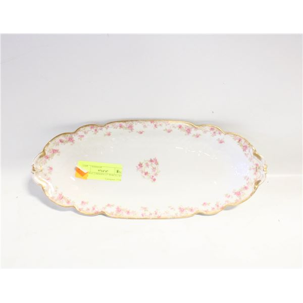 VINTAGE LIMOGES 13" PORCELAIN TRAY