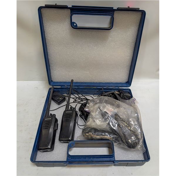 TOOL CASE OF ASSORTED TWO WAY RADIOS