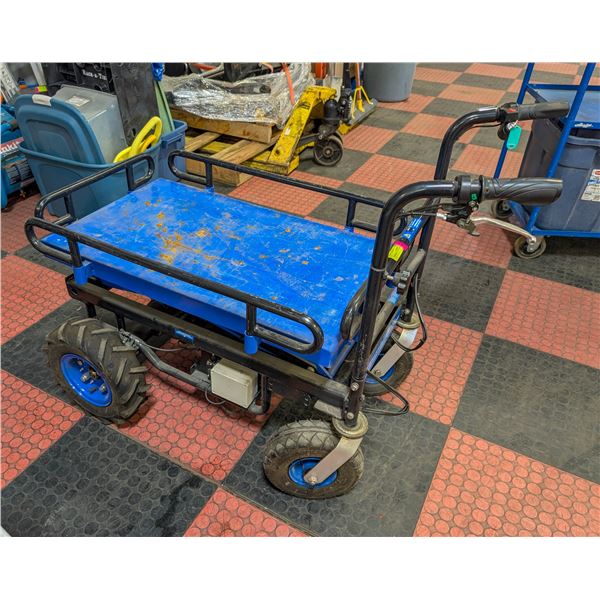MOTORIZED 4 WHEEL DOLLY/CART 24 VOLT IS DEAD - NO