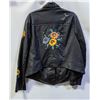 Image 2 : LADIES XL-XXL BLACK LEATHER JACKET WITH