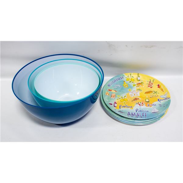 PLASTIC SERVINGWARE- BOX LOT ASSORTED