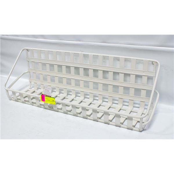 30 INCH NEW ASHLAND WHITE METAL SHELF