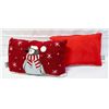 Image 1 : EMBROIDERED PENGUIN PILLOW- 18" X 10"