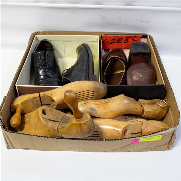 2 PAIRS FLORSHEIM SHOES SIZE 8C WITH